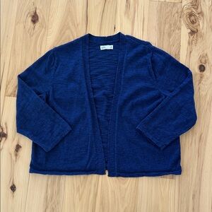 Croft & Barrow Blue Long Sleeve Cardigan Size XL